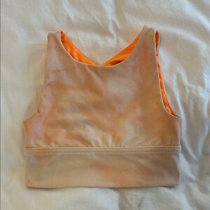 Peach and Orange Sports Bra